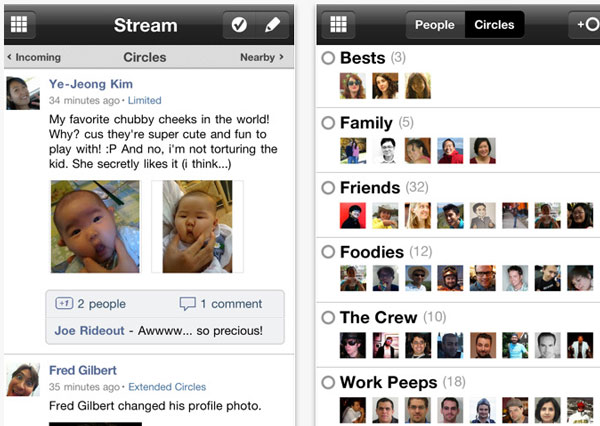 Google+ Plus App for iPhone 3G/3GS/4 Released at Apple iTunes