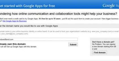 Google Apps Standard for free