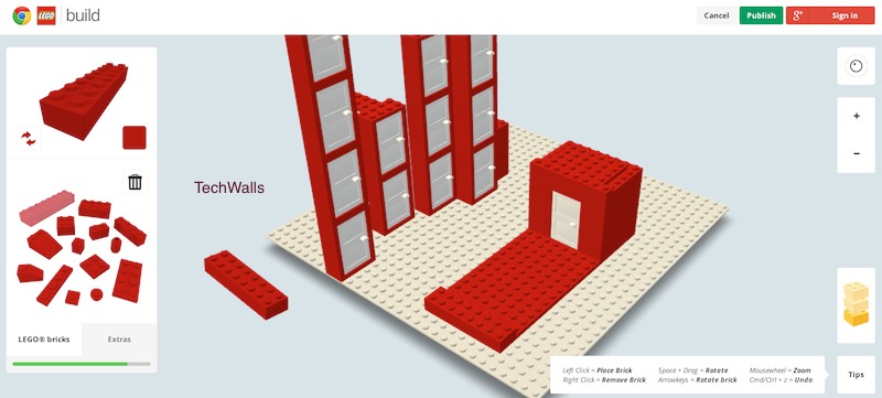 Virtual LEGO Blocks: Build with Chrome, Set on Google Maps - WebUrbanist