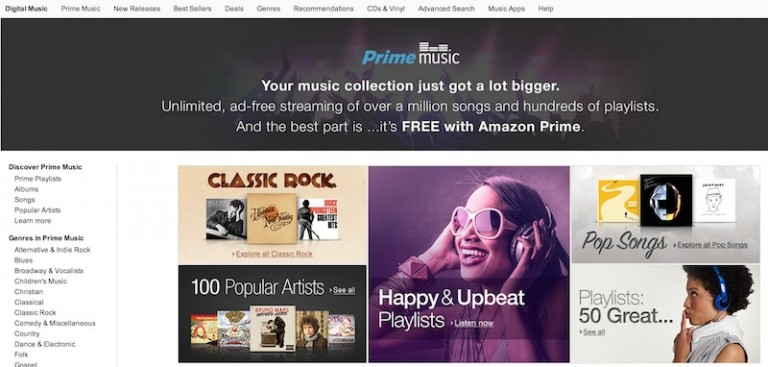 Amazon Prime Music - Free Streaming Music Service for Subscribers