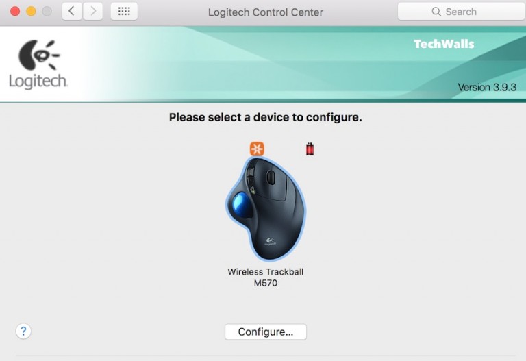 logitech control center doesnt see mouse