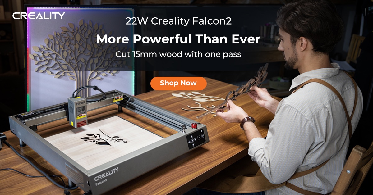 Creality Falcon 2: Powerful Laser Engraver for Wood and Metal